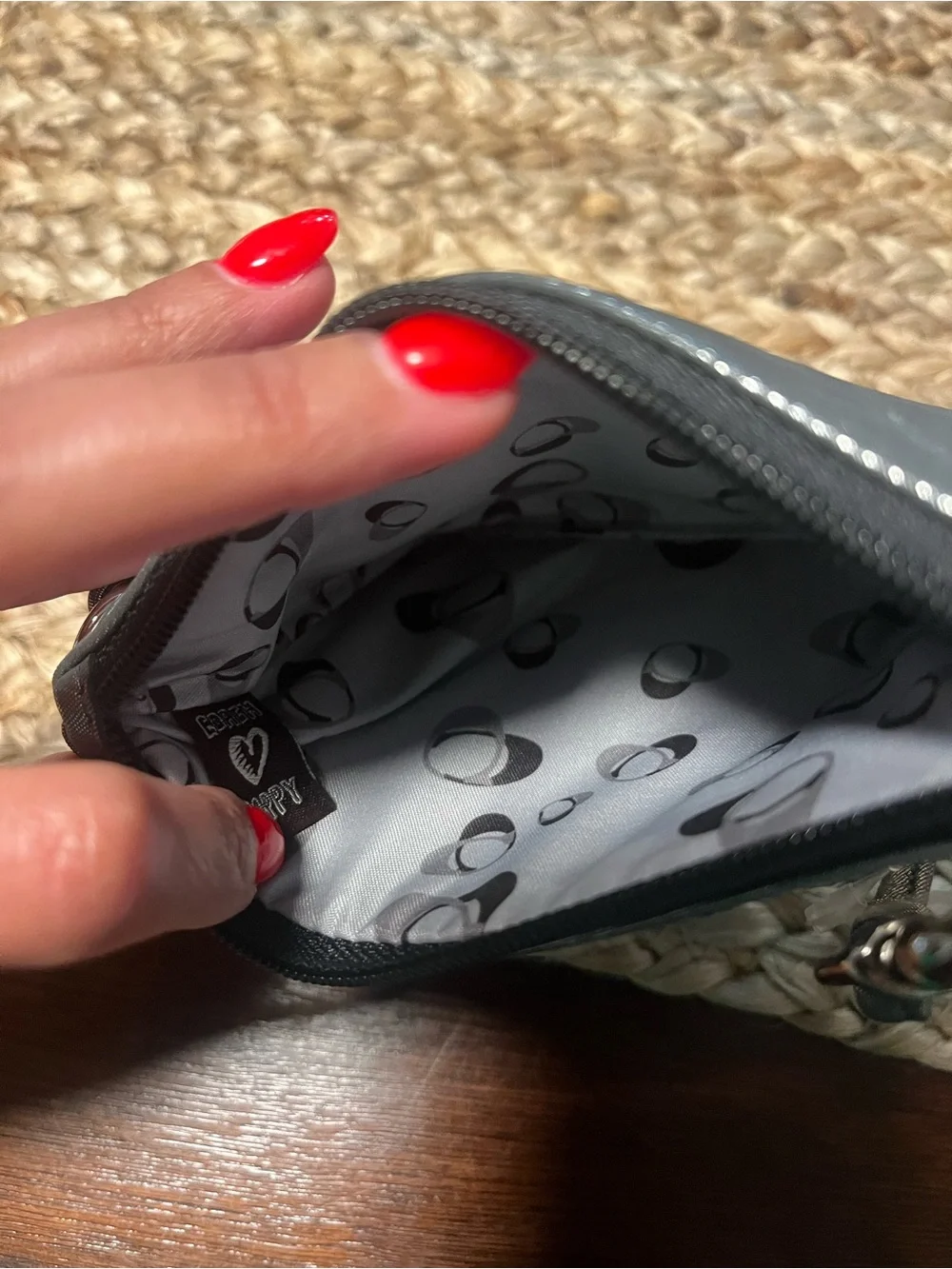 Coach Metallic Wristlet